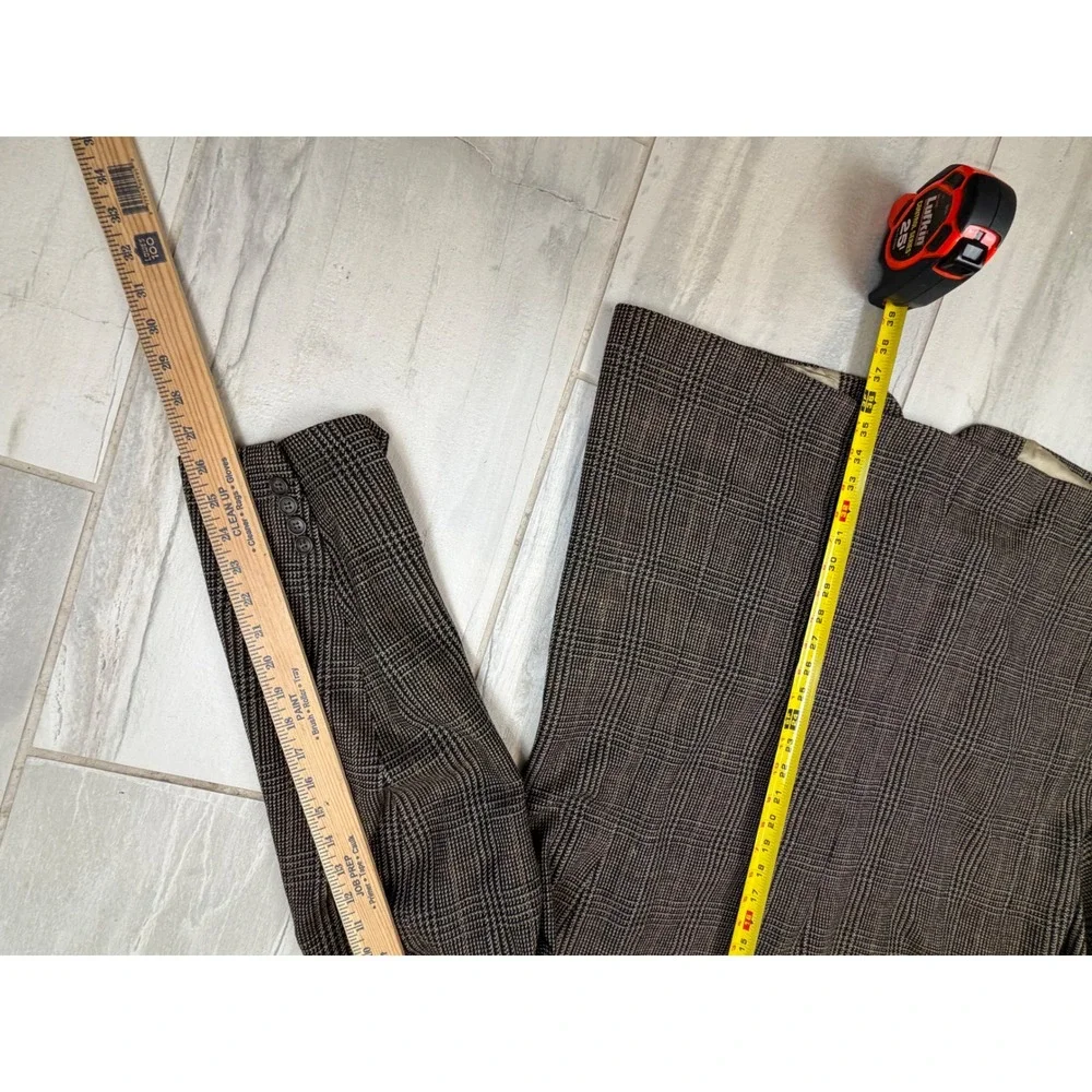 Paul Fredrick Glen Plaid Sport Coat Blazer Brown 48 X-Long Made in USA